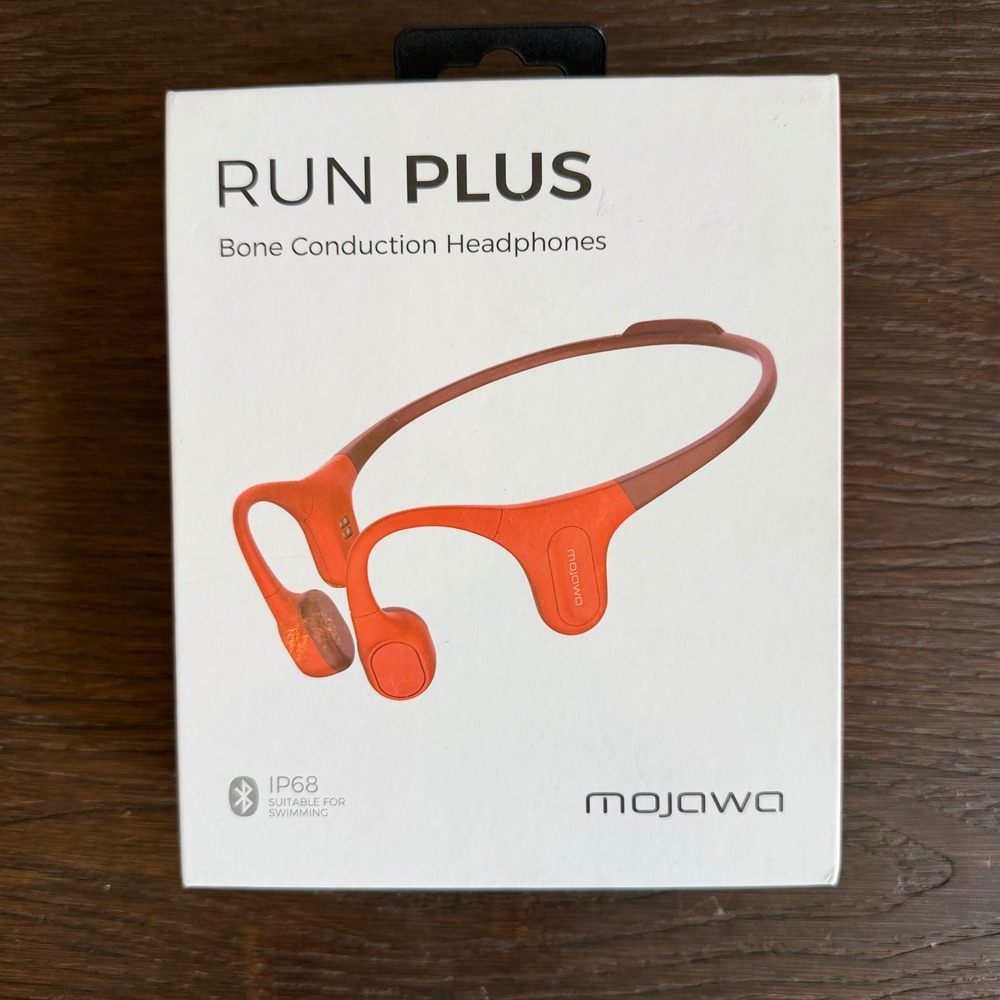 Mojawa Run Plus M2101 Bone Conduction Headphones 32GB IP68 Orange Open Box